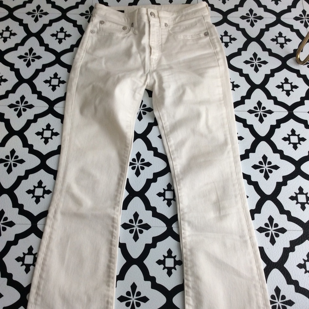 R13 white jeans